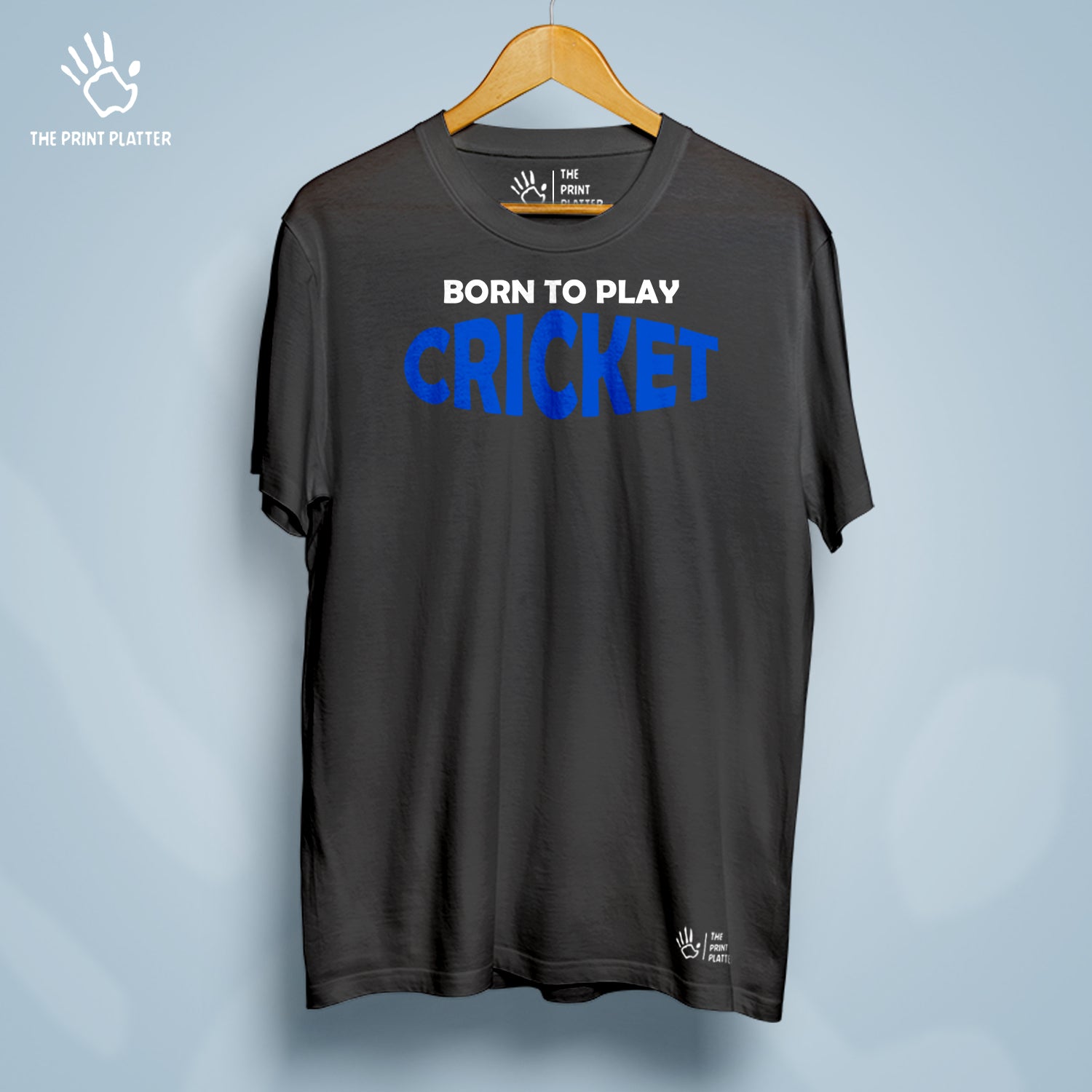 Born To Play Cricket  Cotton Bio Wash 180gsm T-shirt | T-R160