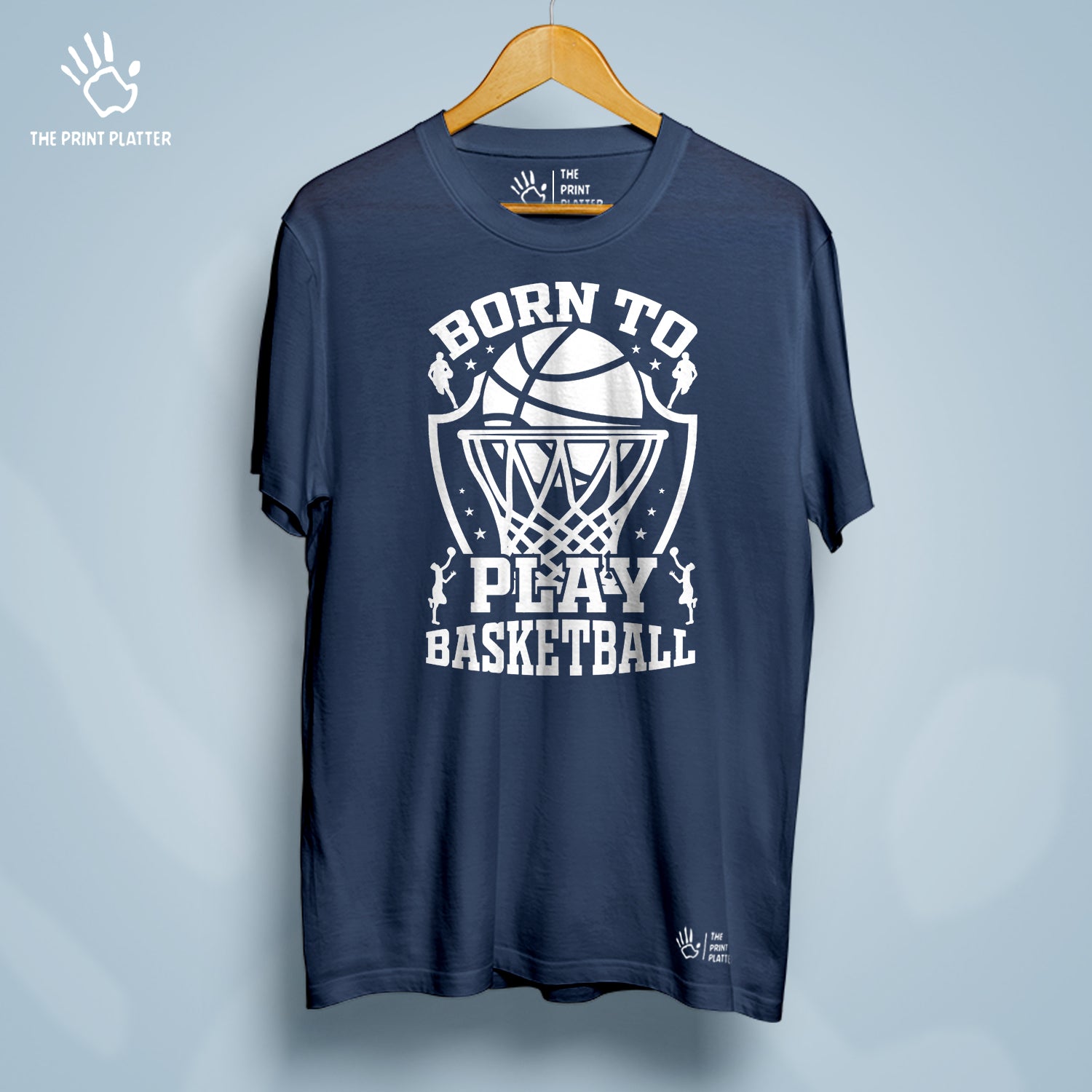 Born To Play Basketball Cotton Bio Wash 180gsm T-shirt | T-R165