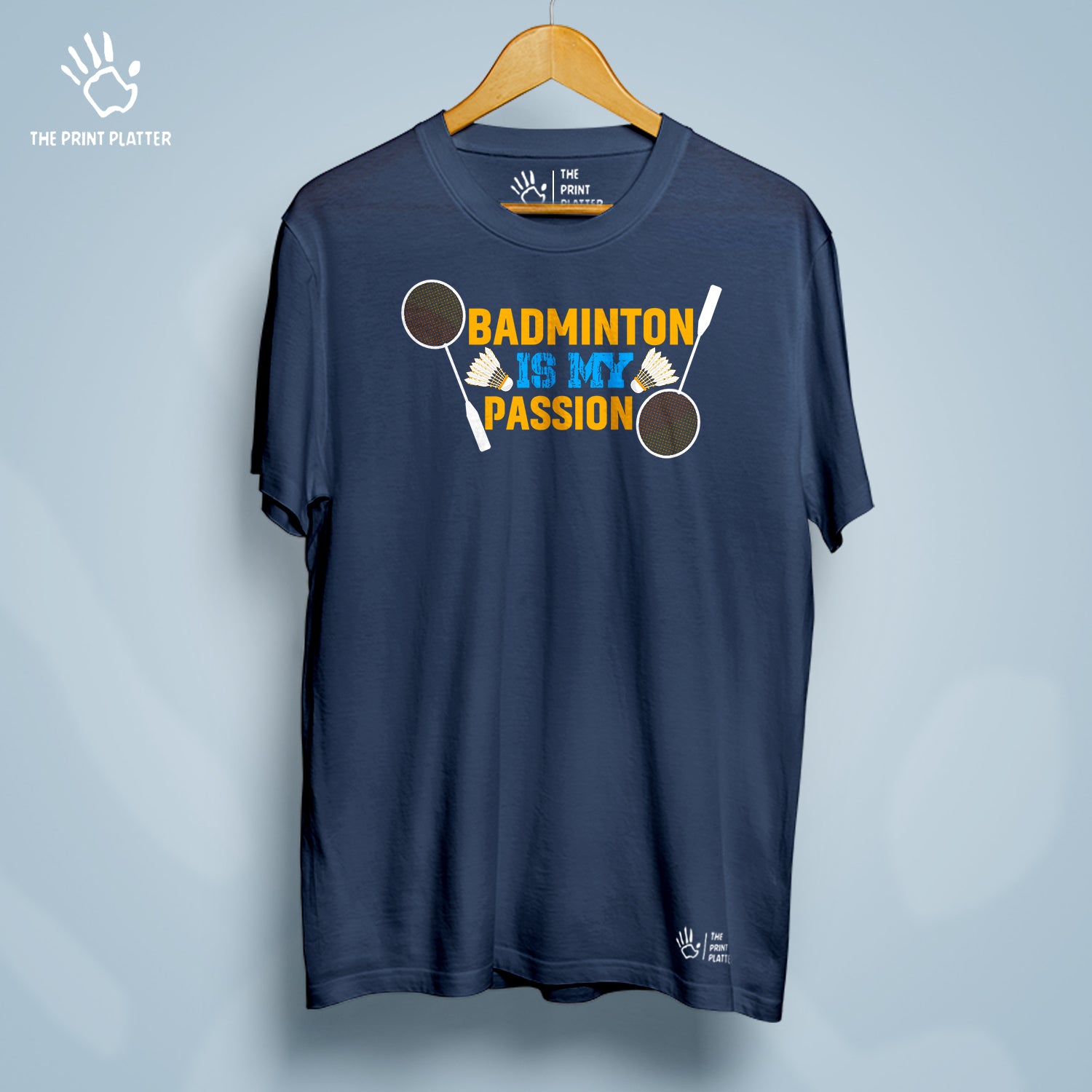 Badminton Is My Passion Cotton Bio Wash 180gsm T-shirt | T-R171