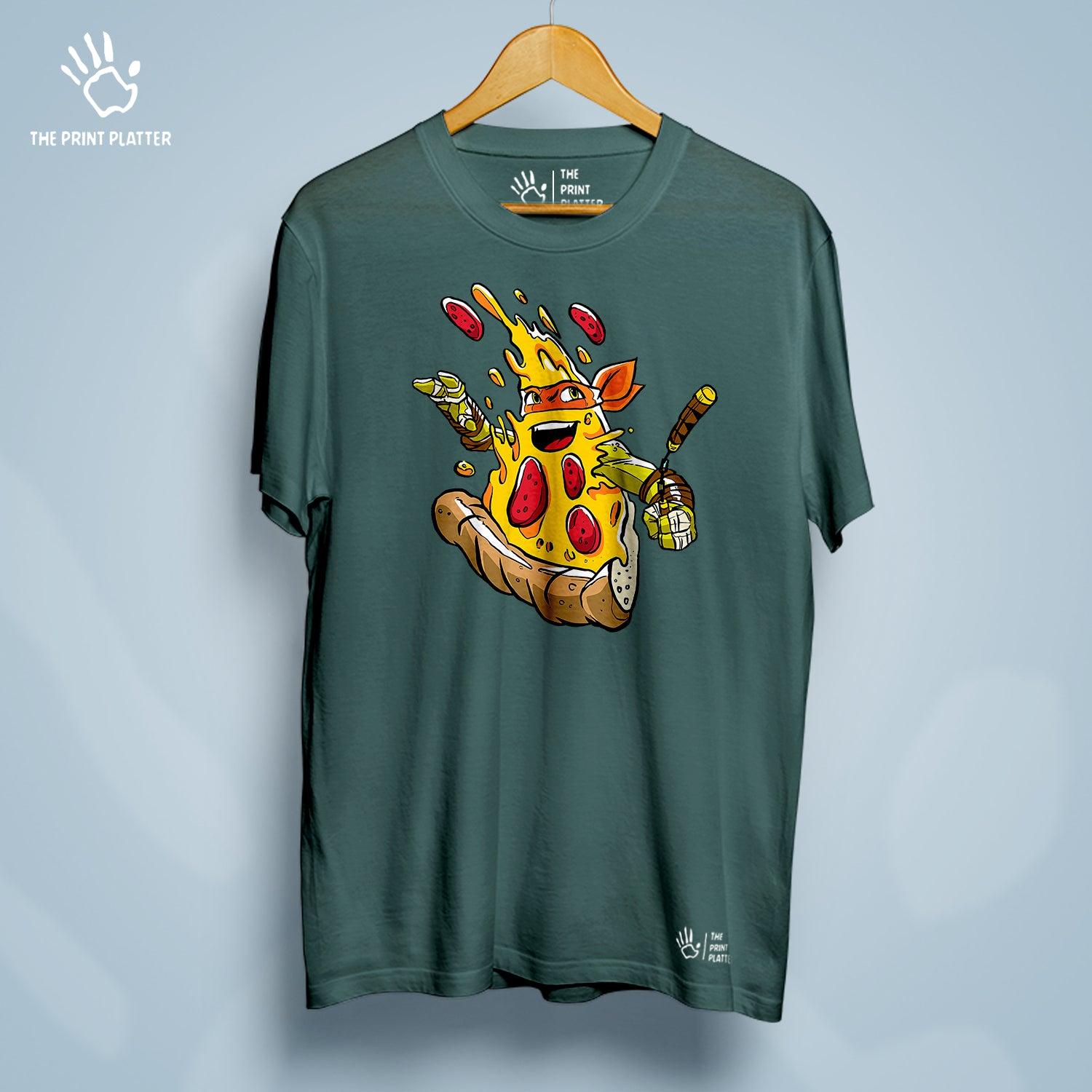 Pizza Ninja Cotton Bio Wash 180gsm T-shirt | T-R174