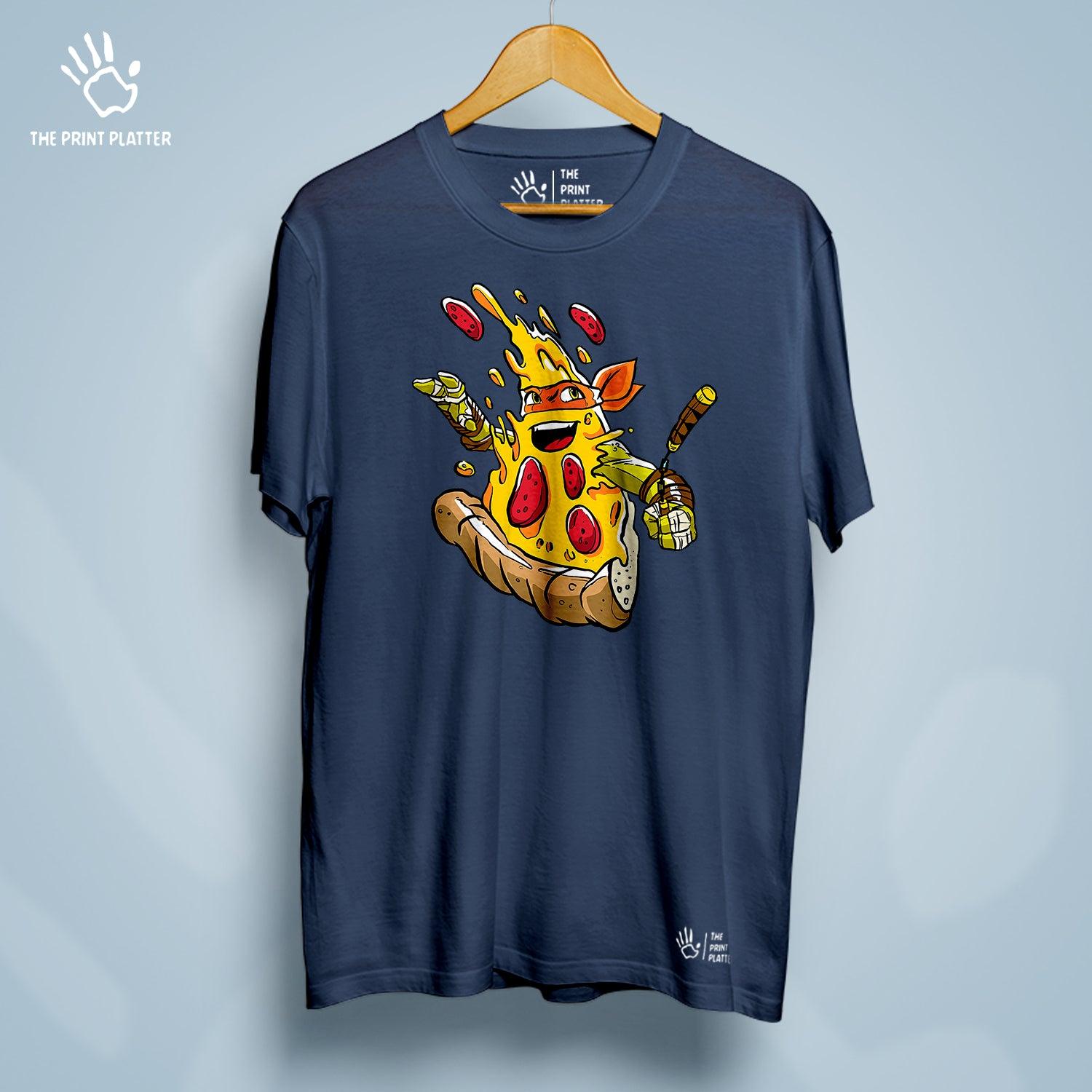 Pizza Ninja Cotton Bio Wash 180gsm T-shirt | T-R174