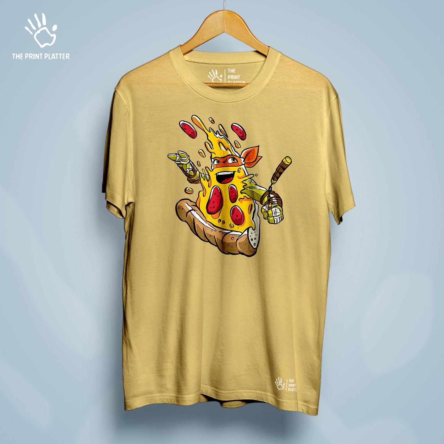 Pizza Ninja Cotton Bio Wash 180gsm T-shirt | T-R174