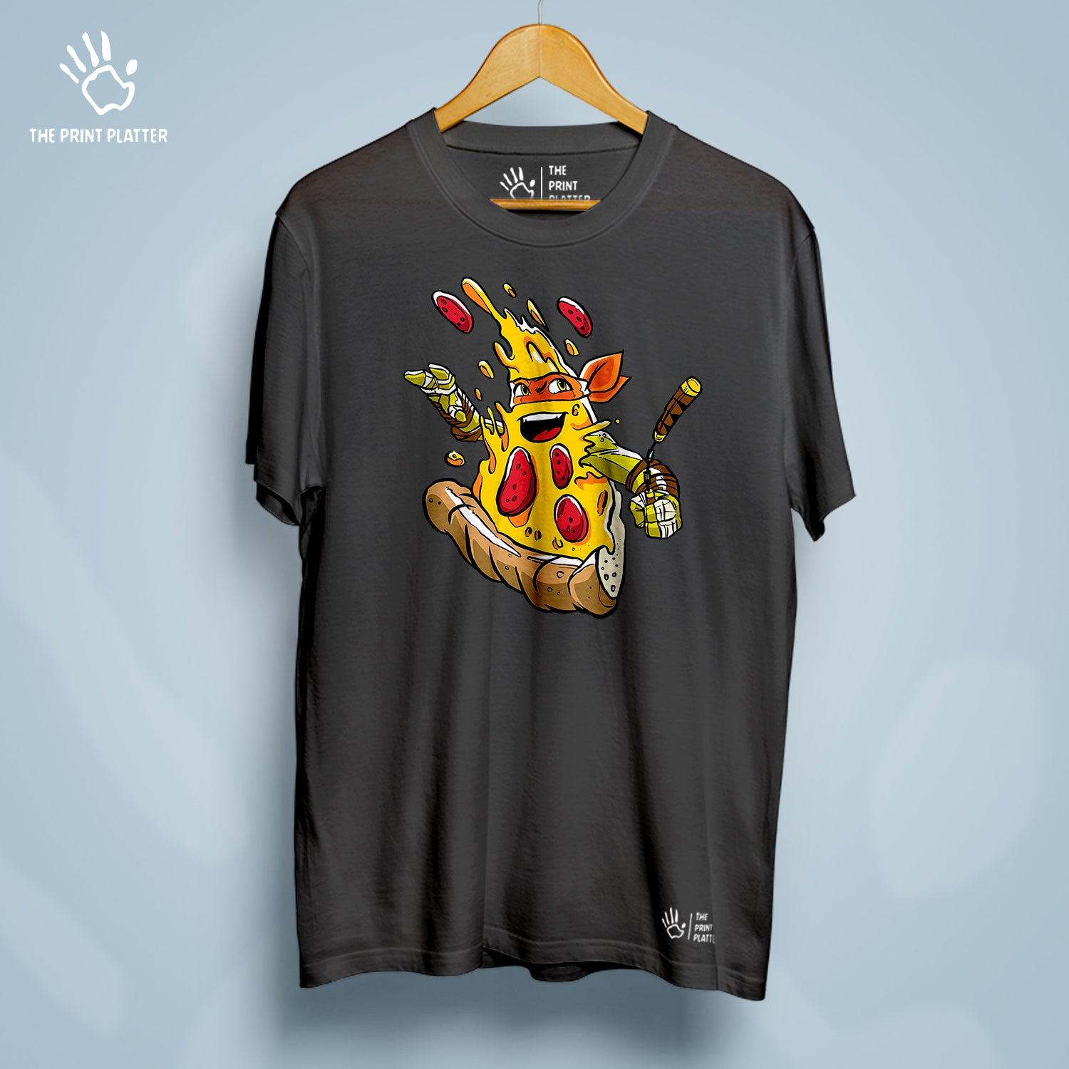 Pizza Ninja Cotton Bio Wash 180gsm T-shirt | T-R174