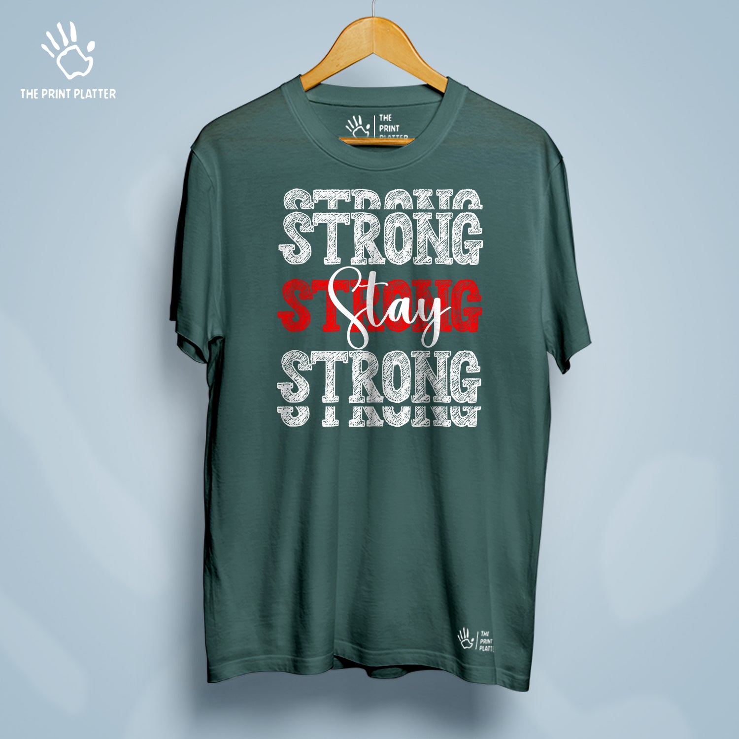 Stay Strong Cotton Bio Wash 180gsm T-shirt | T-R178