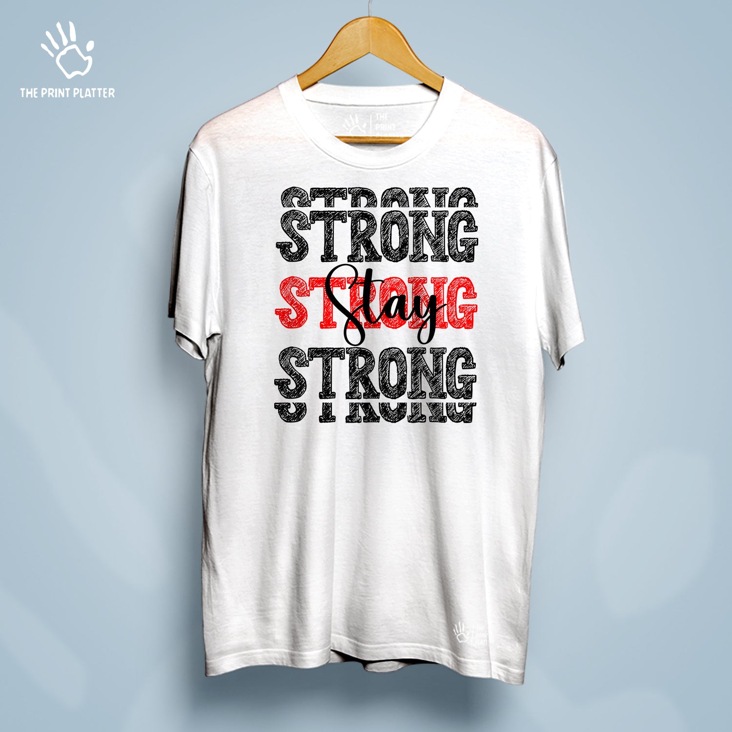 Stay Strong Cotton Bio Wash 180gsm T-shirt | T-R178