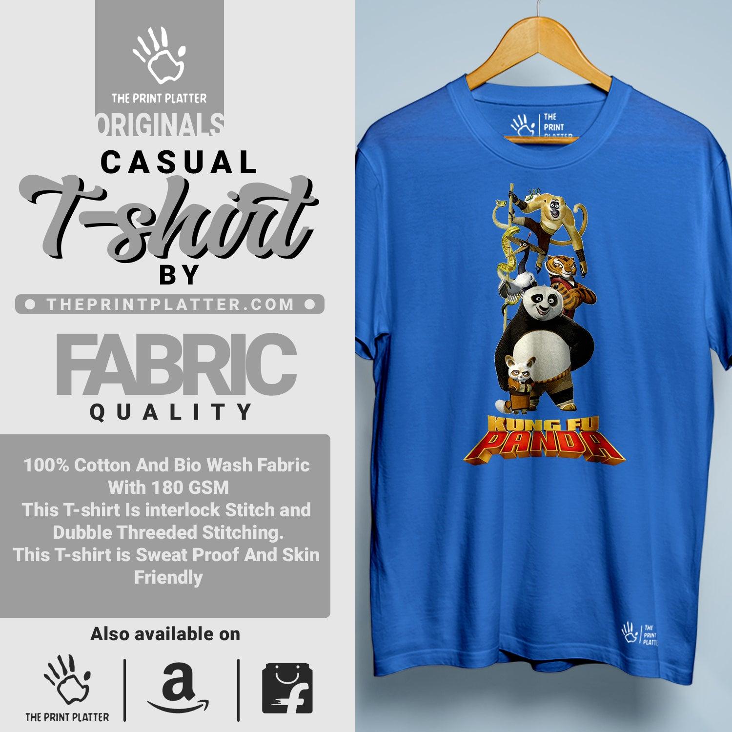 Kung Fu Panda Cotton Bio Wash 180gsm T-shirt | T-R195