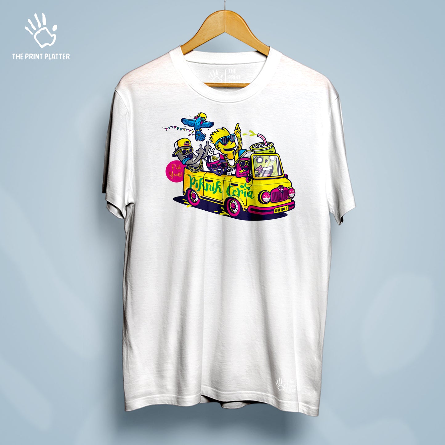 Piknik Ceria Cotton Bio Wash 180gsm T-shirt | T-R202