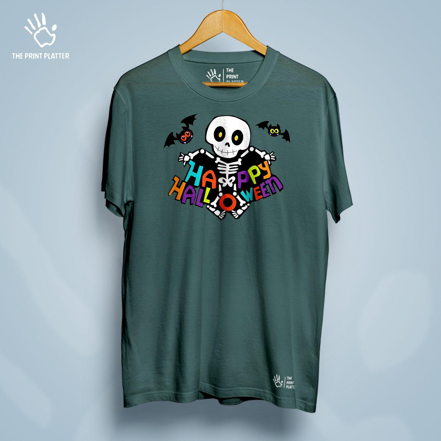 Happy Halloween Cotton Bio Wash 180gsm T-shirt | T-R213