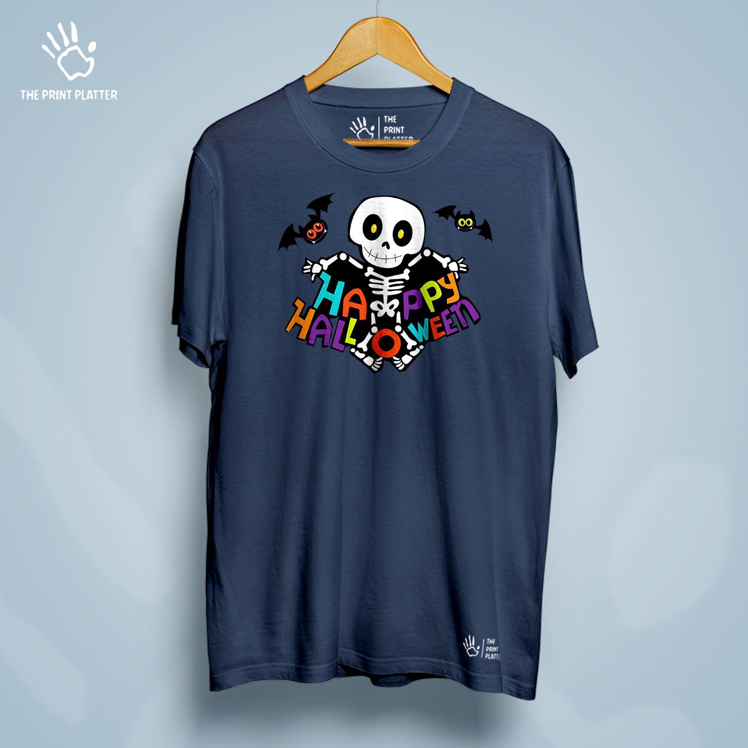 Happy Halloween Cotton Bio Wash 180gsm T-shirt | T-R213