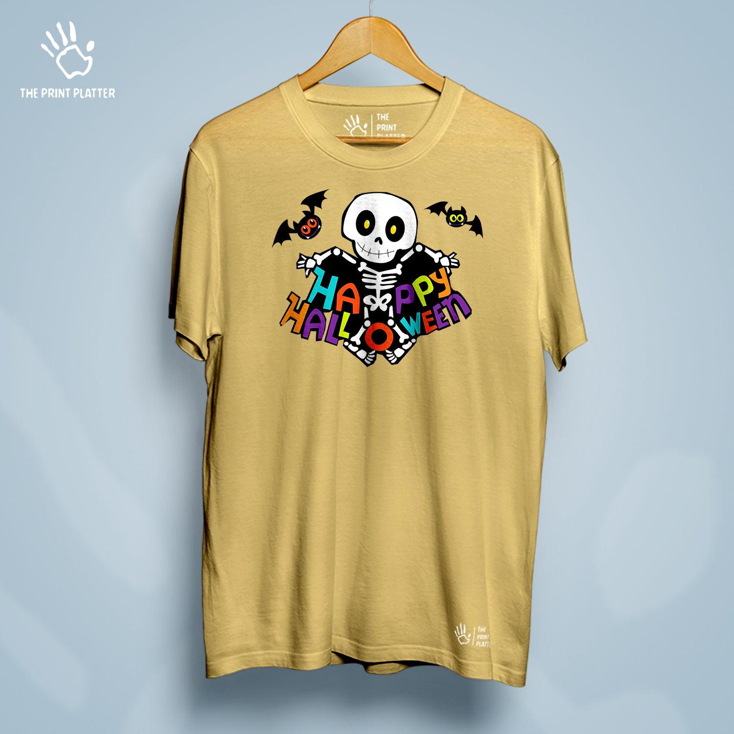 Happy Halloween Cotton Bio Wash 180gsm T-shirt | T-R213