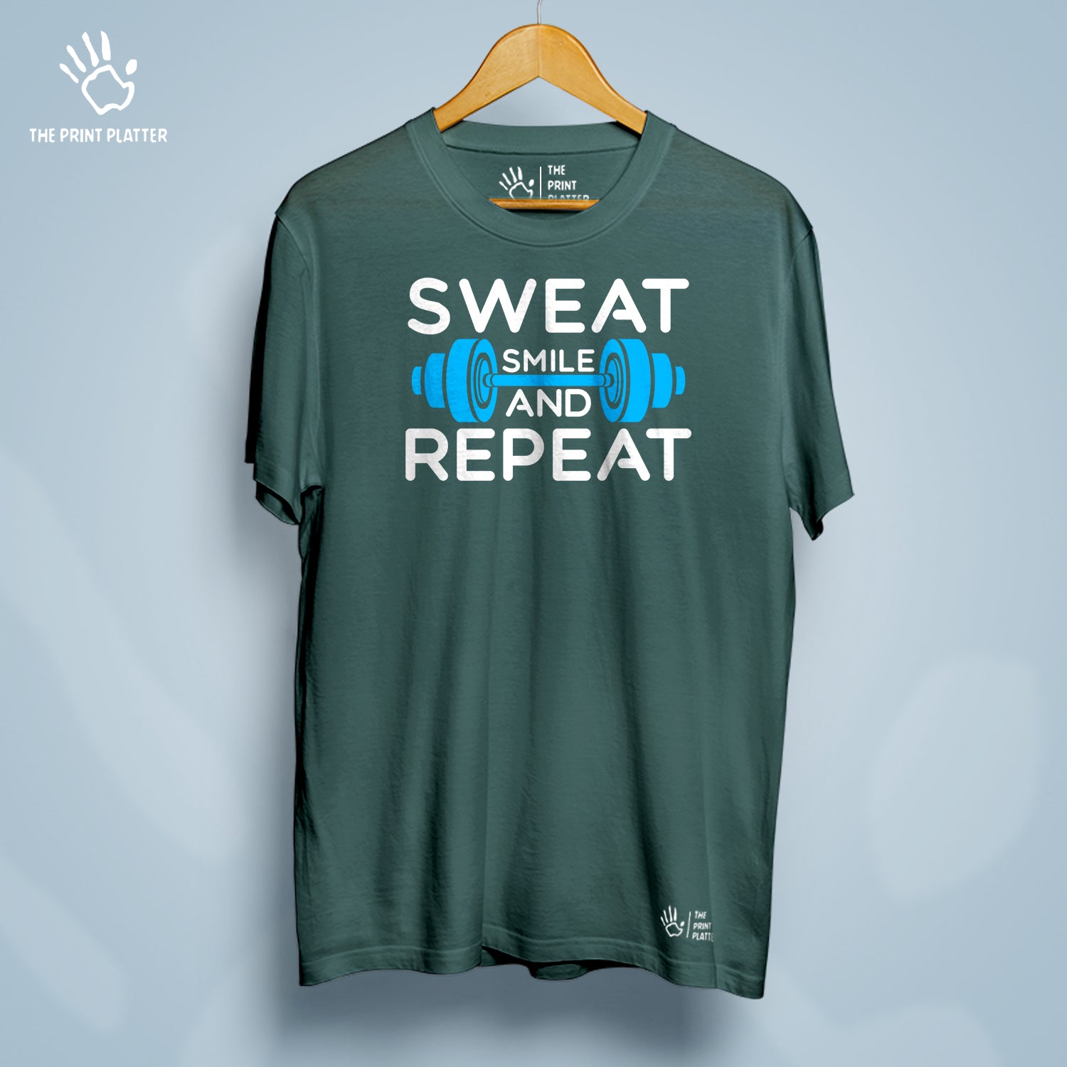 Sweat Smile And Repeat Cotton Bio Wash 180gsm T-shirt | T-R22