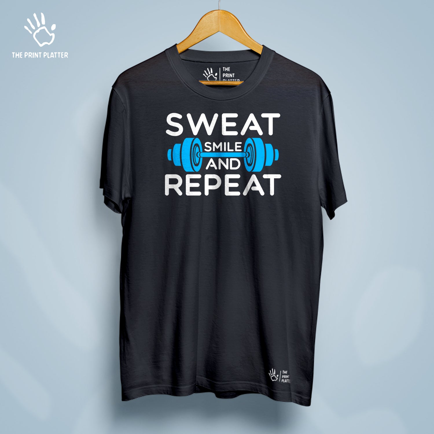 Sweat Smile And Repeat Cotton Bio Wash 180gsm T-shirt | T-R22