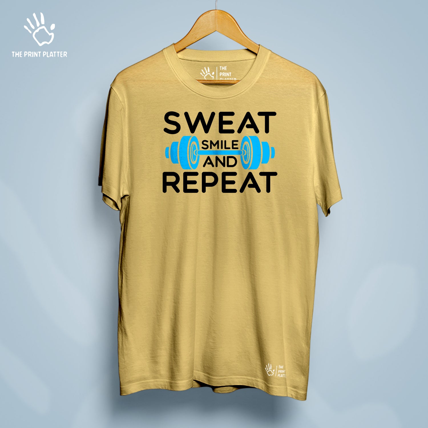 Sweat Smile And Repeat Cotton Bio Wash 180gsm T-shirt | T-R22