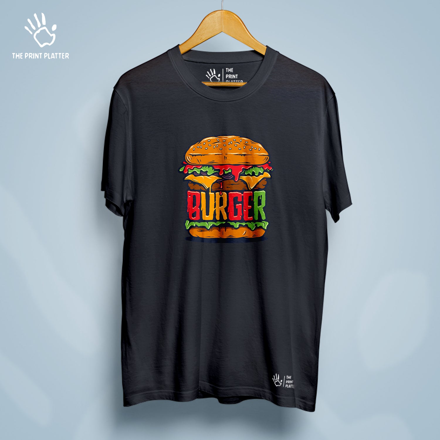 Burger Cotton Bio Wash 180gsm T-shirt | T-R278