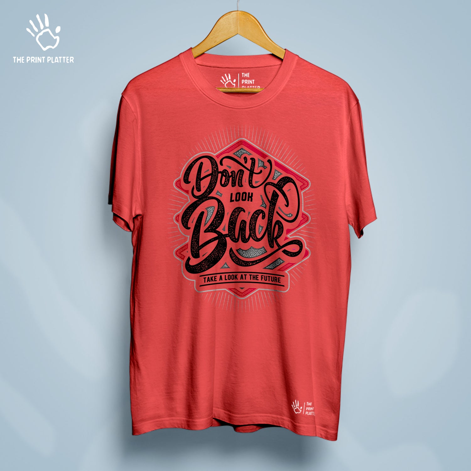 Don't Look Back Take A Look At Future Cotton Bio Wash 180gsm T-shirt | T-R279