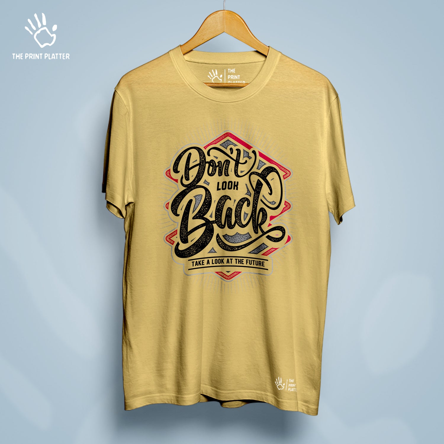 Don't Look Back Take A Look At Future Cotton Bio Wash 180gsm T-shirt | T-R279