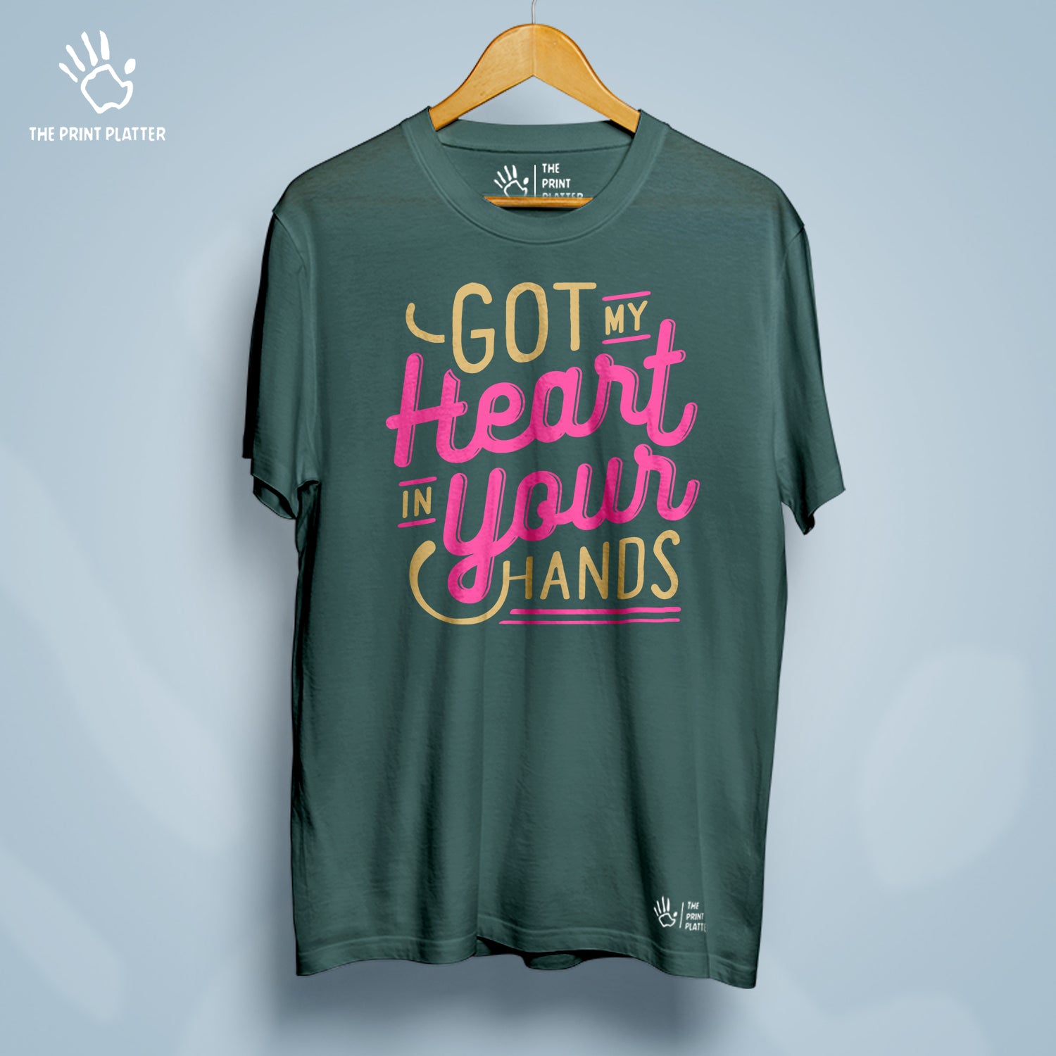 Got My Heart In Your Hands Cotton Bio Wash 180gsm T-shirt | T-R282