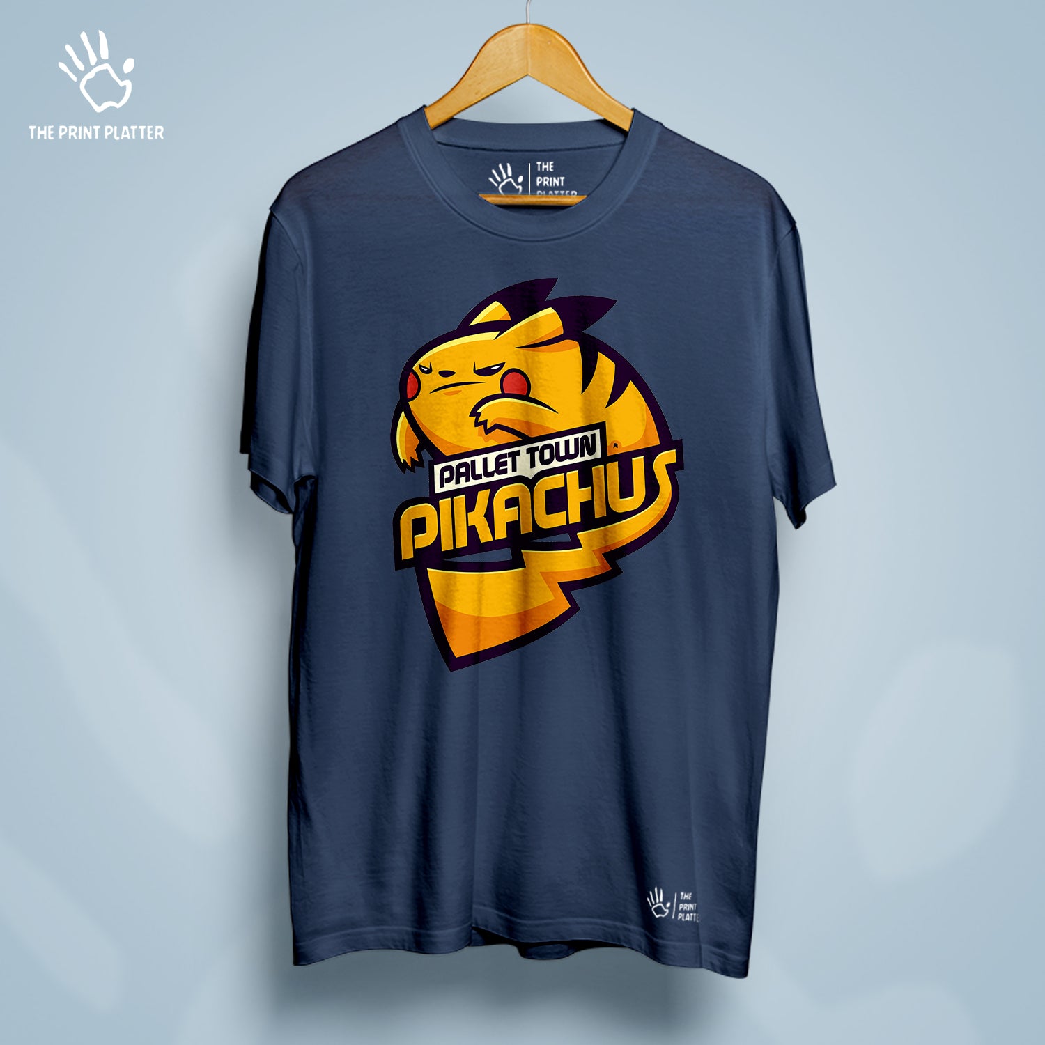 Pallet Town Pikachus Cotton Bio Wash 180gsm T-shirt | T-R284