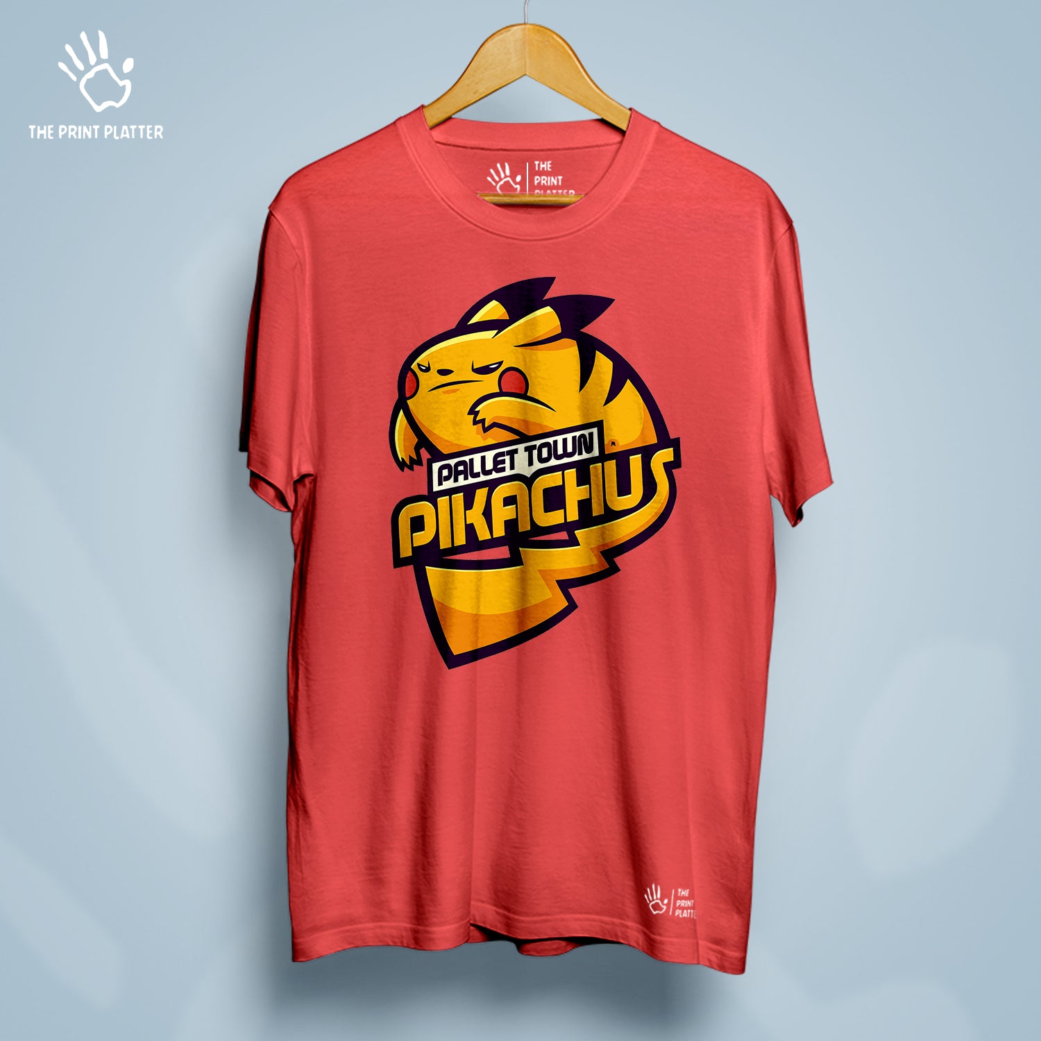 Pallet Town Pikachus Cotton Bio Wash 180gsm T-shirt | T-R284