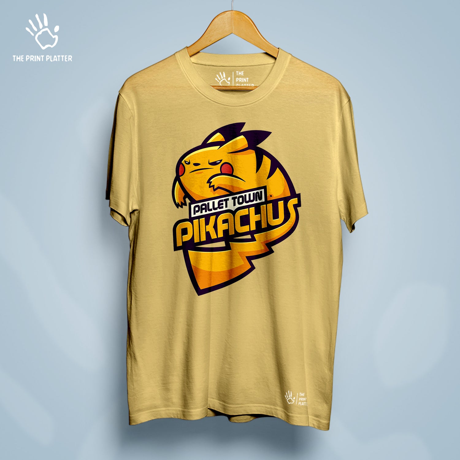 Pallet Town Pikachus Cotton Bio Wash 180gsm T-shirt | T-R284