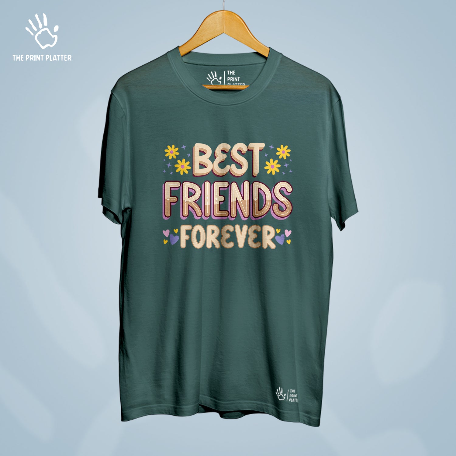 Best Friends Forever Cotton Bio Wash 180gsm T-shirt | T-R309