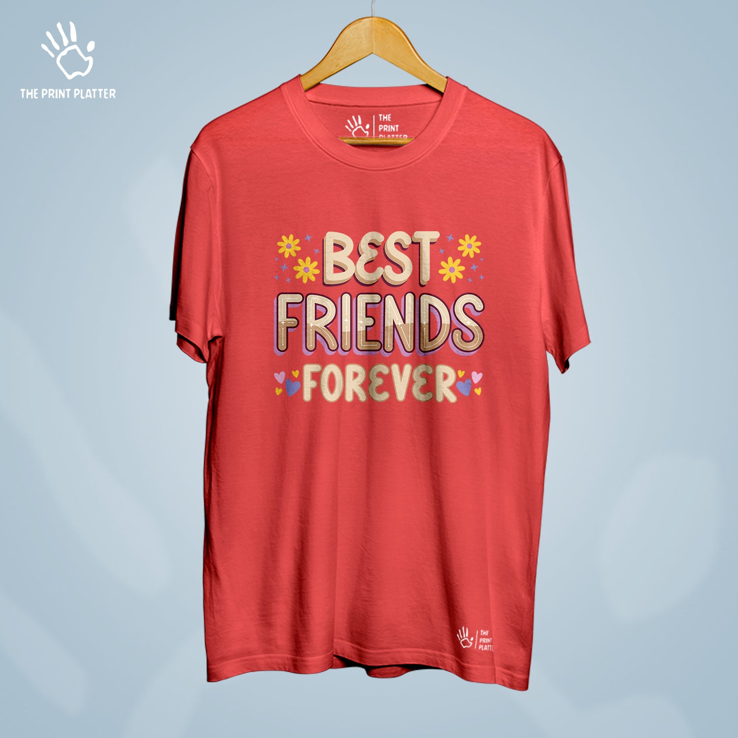 Best Friends Forever Cotton Bio Wash 180gsm T-shirt | T-R309