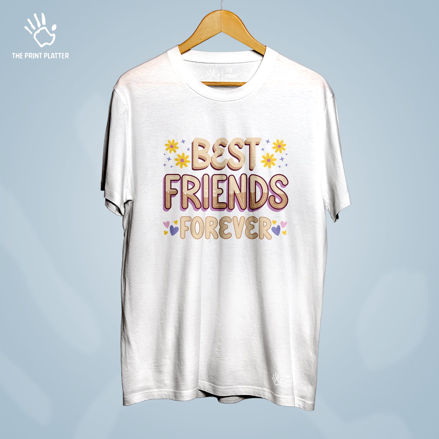 Best Friends Forever Cotton Bio Wash 180gsm T-shirt | T-R309