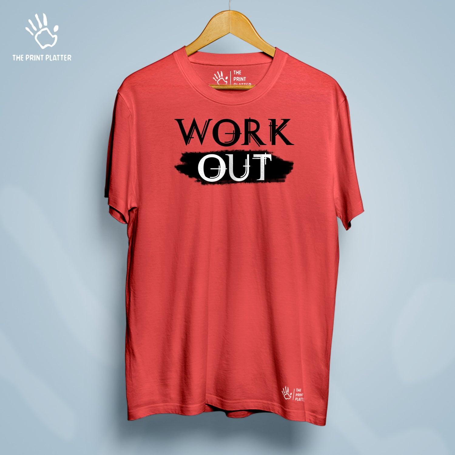 Work Out Cotton Bio Wash 180gsm T-shirt | T-R31