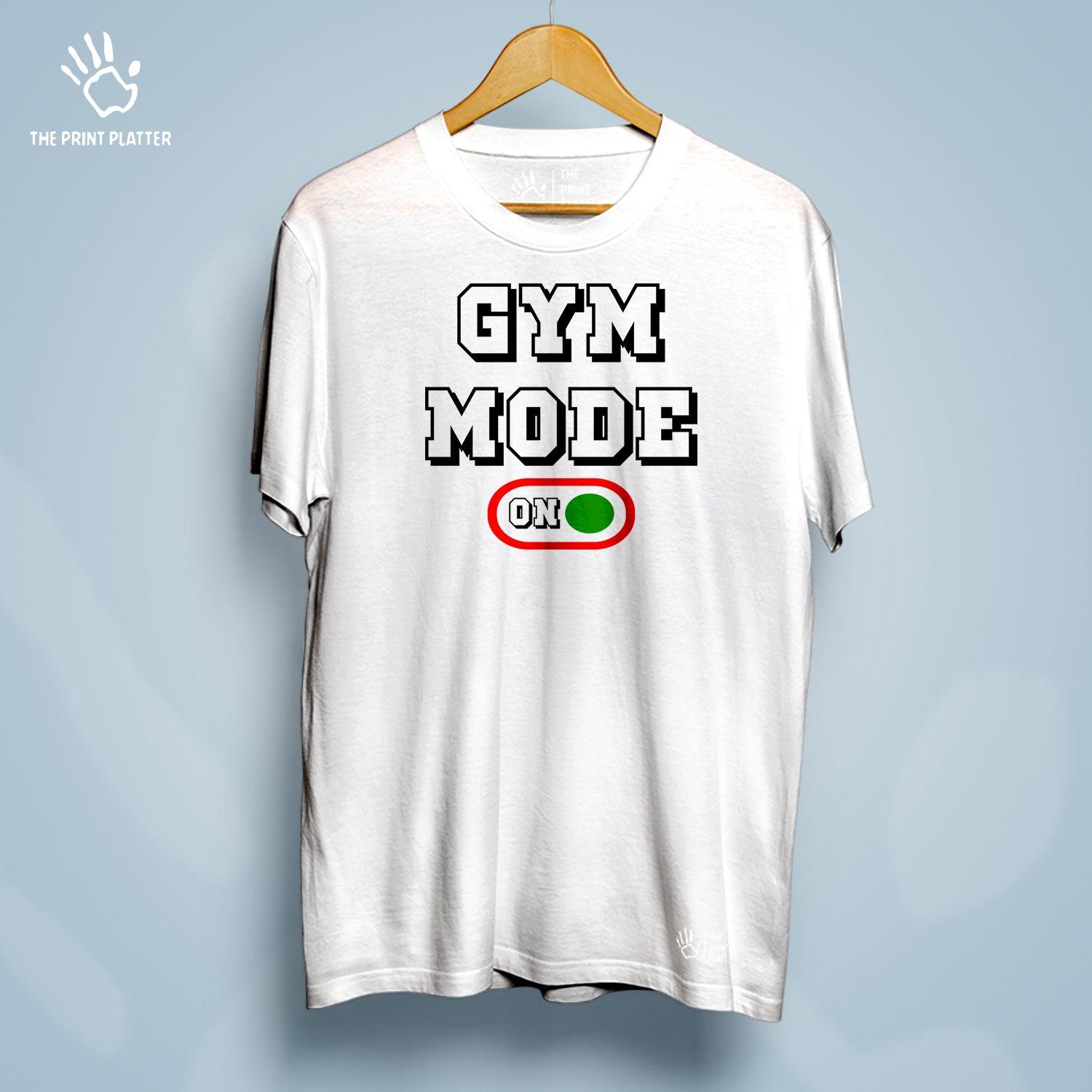 Gym Mode On Cotton Bio Wash 180gsm T-shirt | T-R33