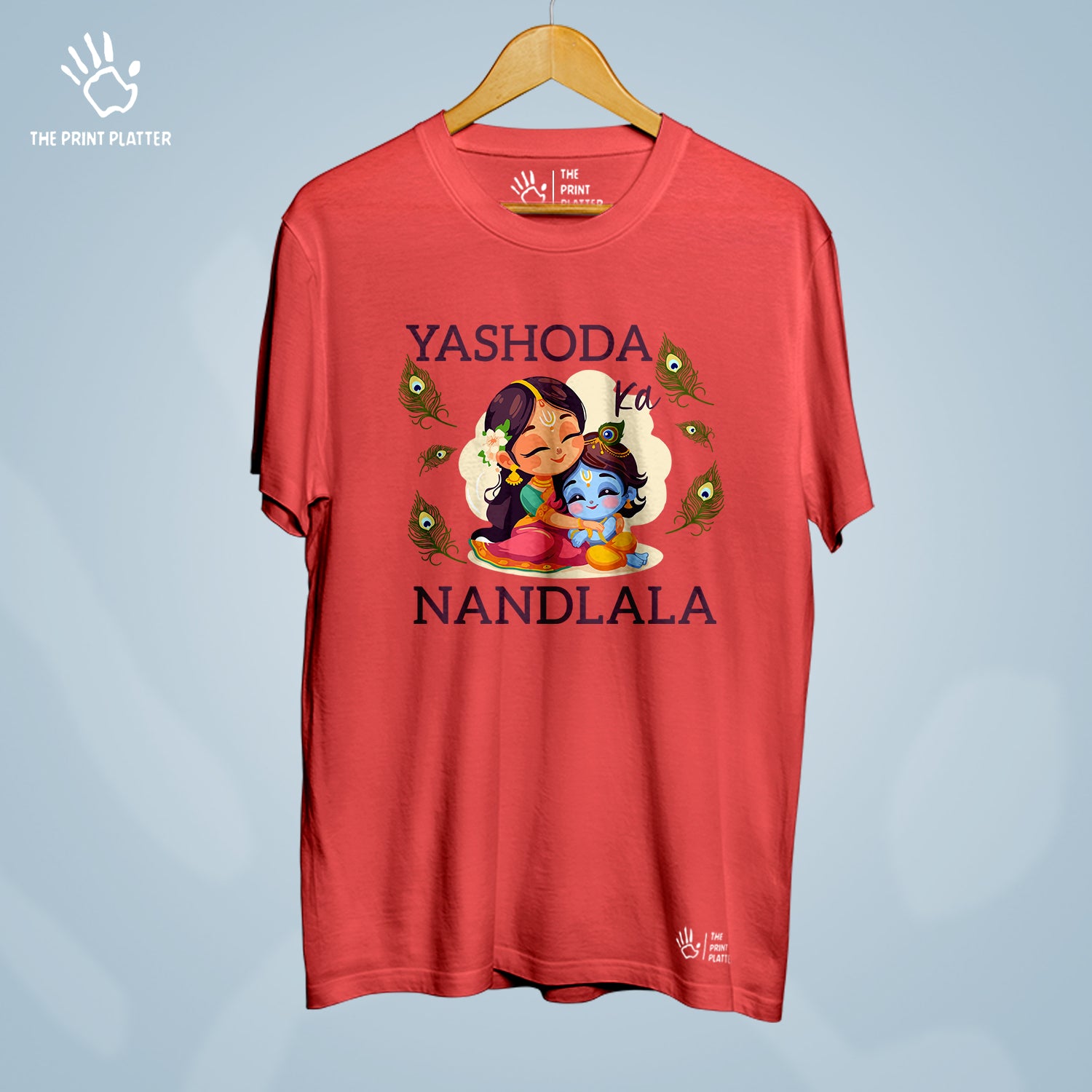 Yashoda Ka Nandlala Cotton Bio Wash 180gsm T-shirt | T-R336