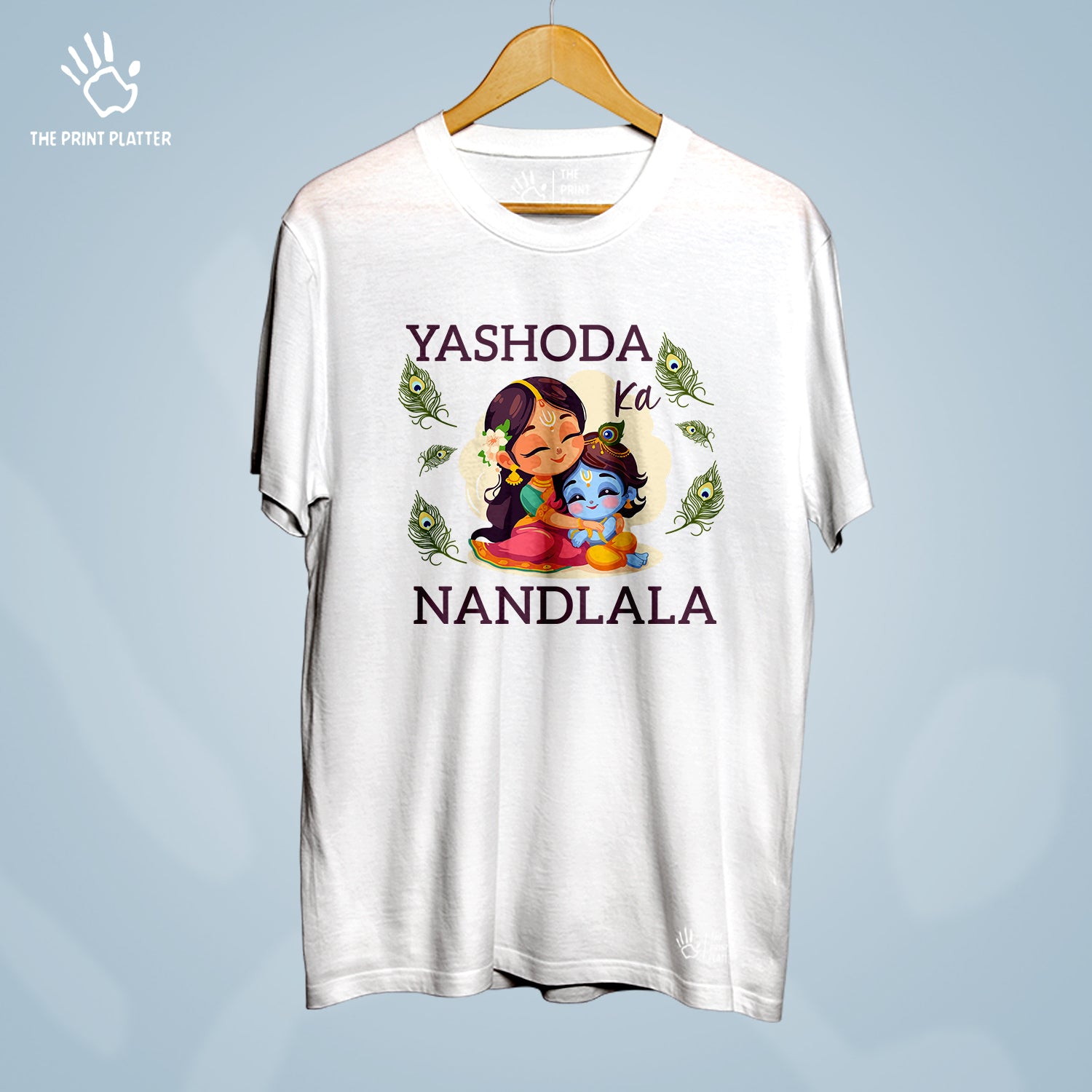 Yashoda Ka Nandlala Cotton Bio Wash 180gsm T-shirt | T-R336