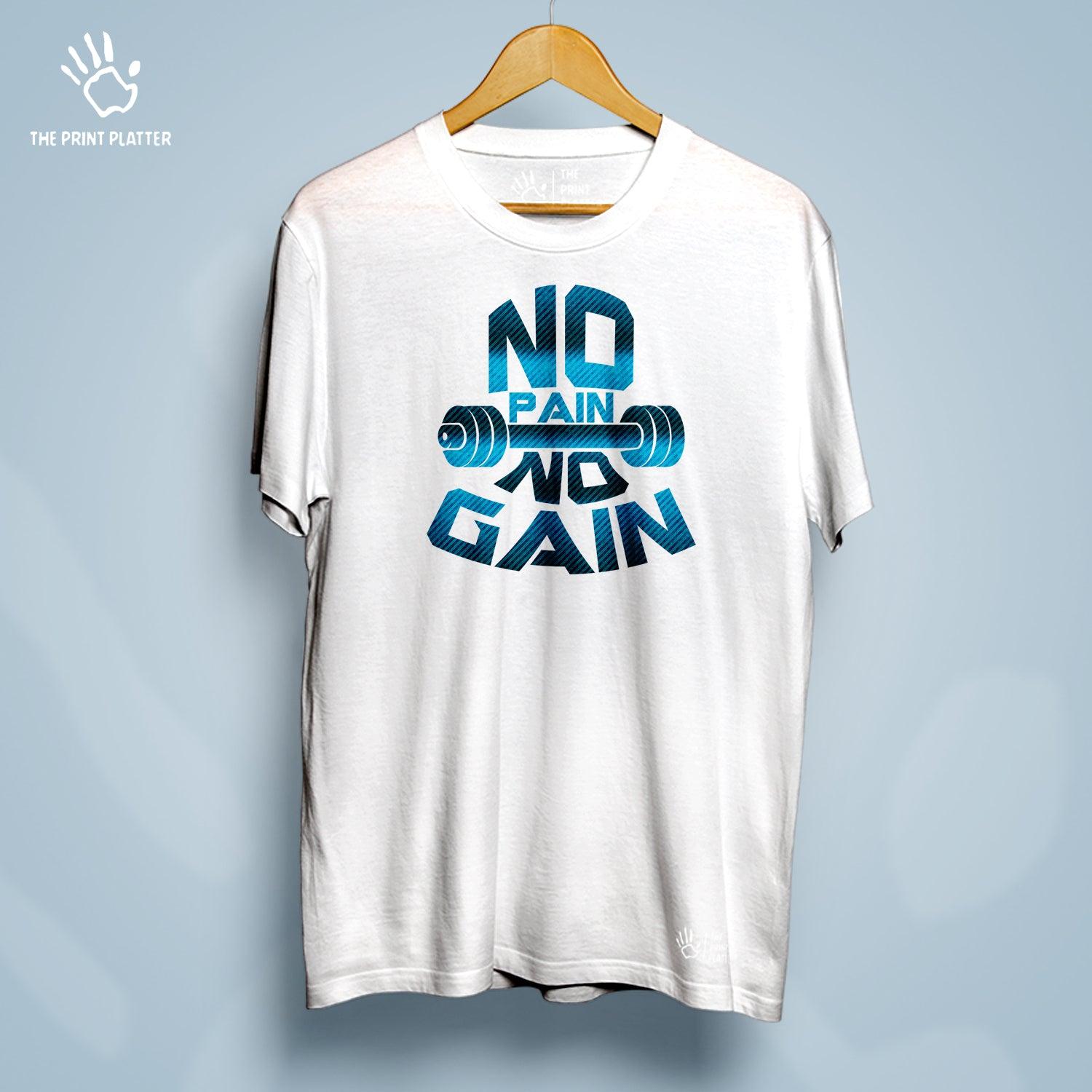 No Pain No Gain Cotton Bio Wash 180gsm T-shirt | T-R35