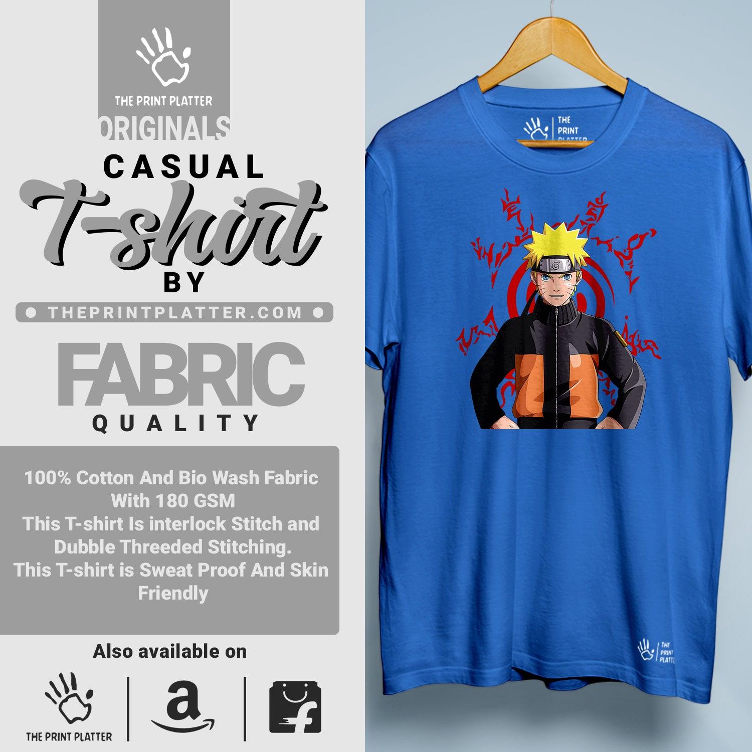 Naruto Cotton Bio Wash 180gsm T-shirt | T-R74