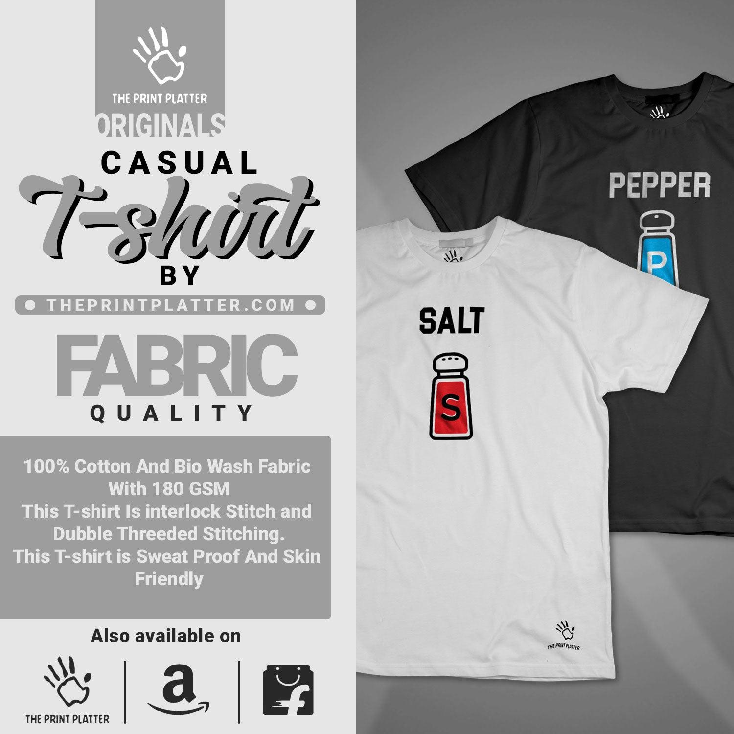 Salt & Paper Cotton Bio Wash 180gsm T-shirt | T17-Salt&paper