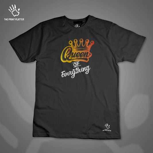 Queen Of Everything Cotton Bio Wash 180gsm T-shirt |T25