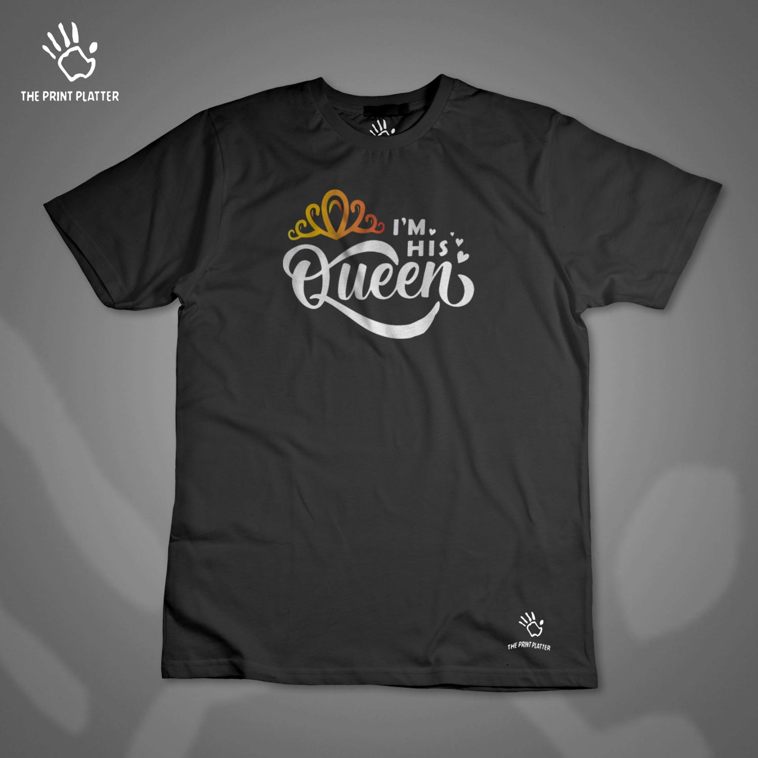IM His Queen Cotton Bio Wash 180gsm T-shirt |T28....