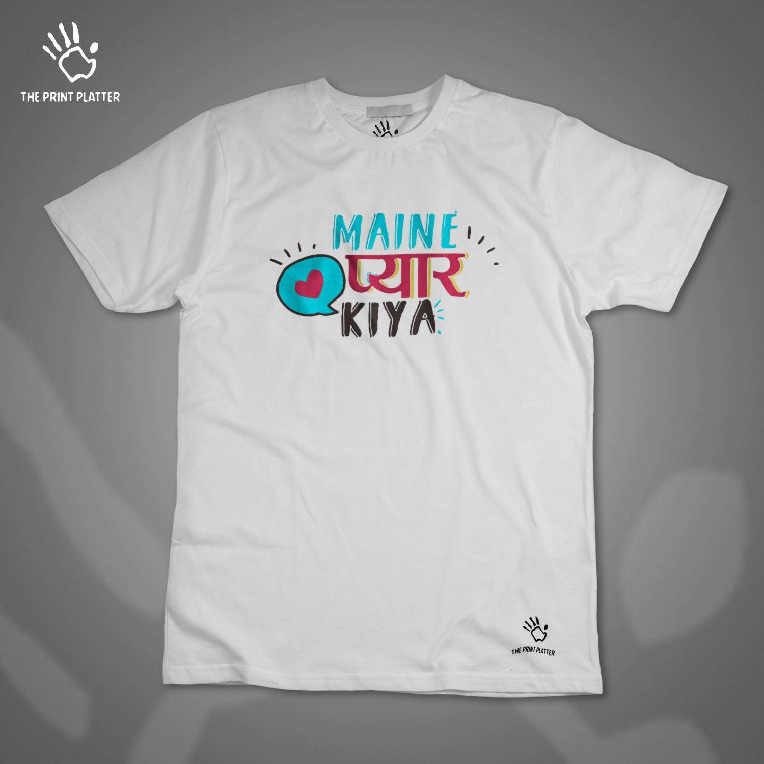 Pyaar Kia Cotton Bio Wash 180gsm T-shirt |T34