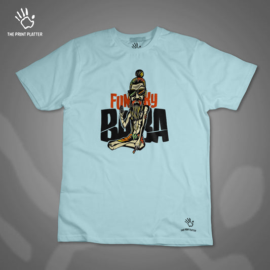 Funkey Baba Cotton Bio Wash 180gsm T-shirt |T45