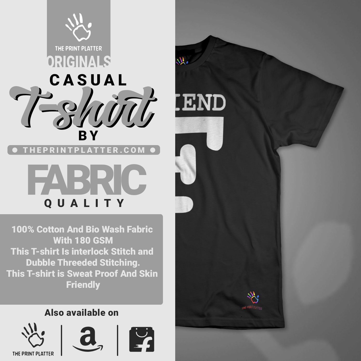 Big Friend Cotton Bio Wash 180gsm T-shirt |T54.....