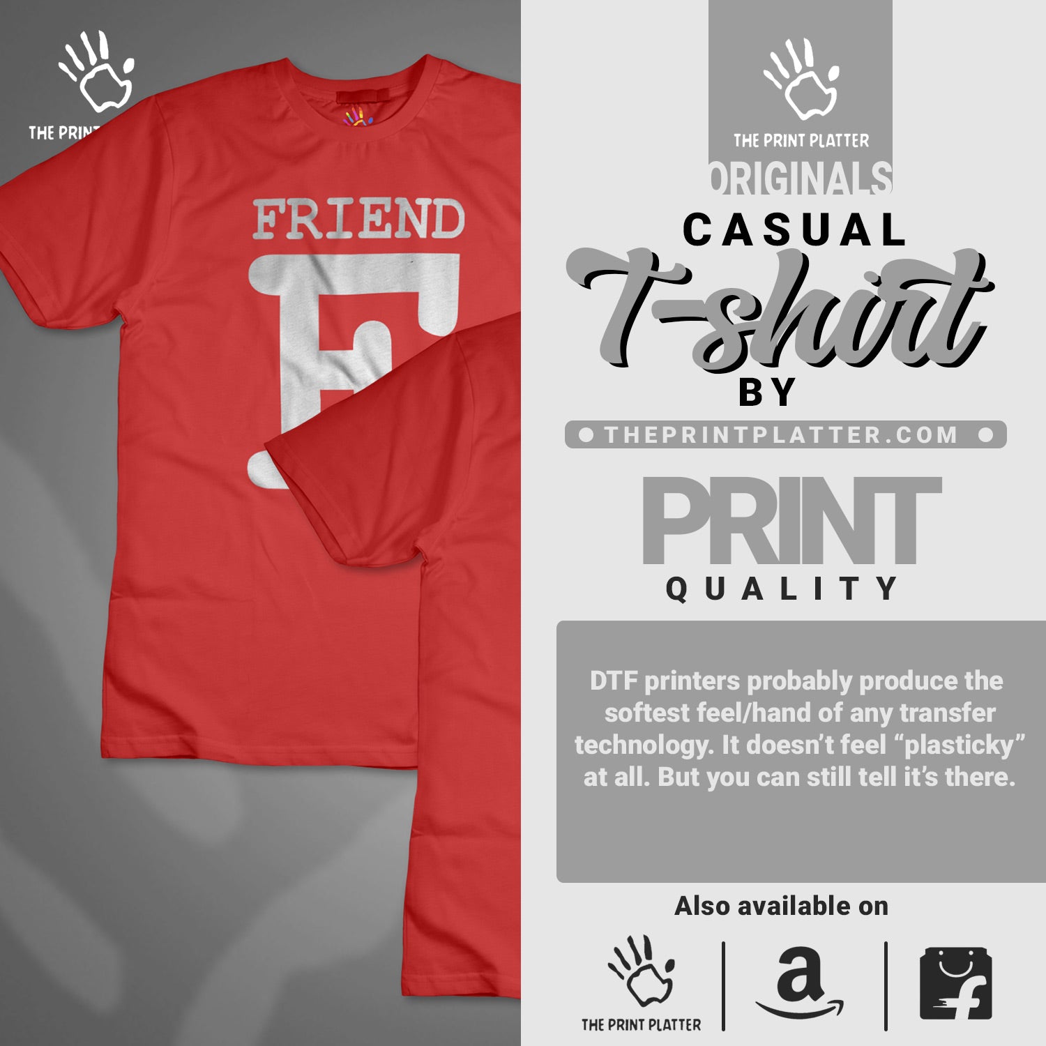 BigBest Friend Cotton Bio Wash 180gsm T-shirt | T56-BigBestFriend