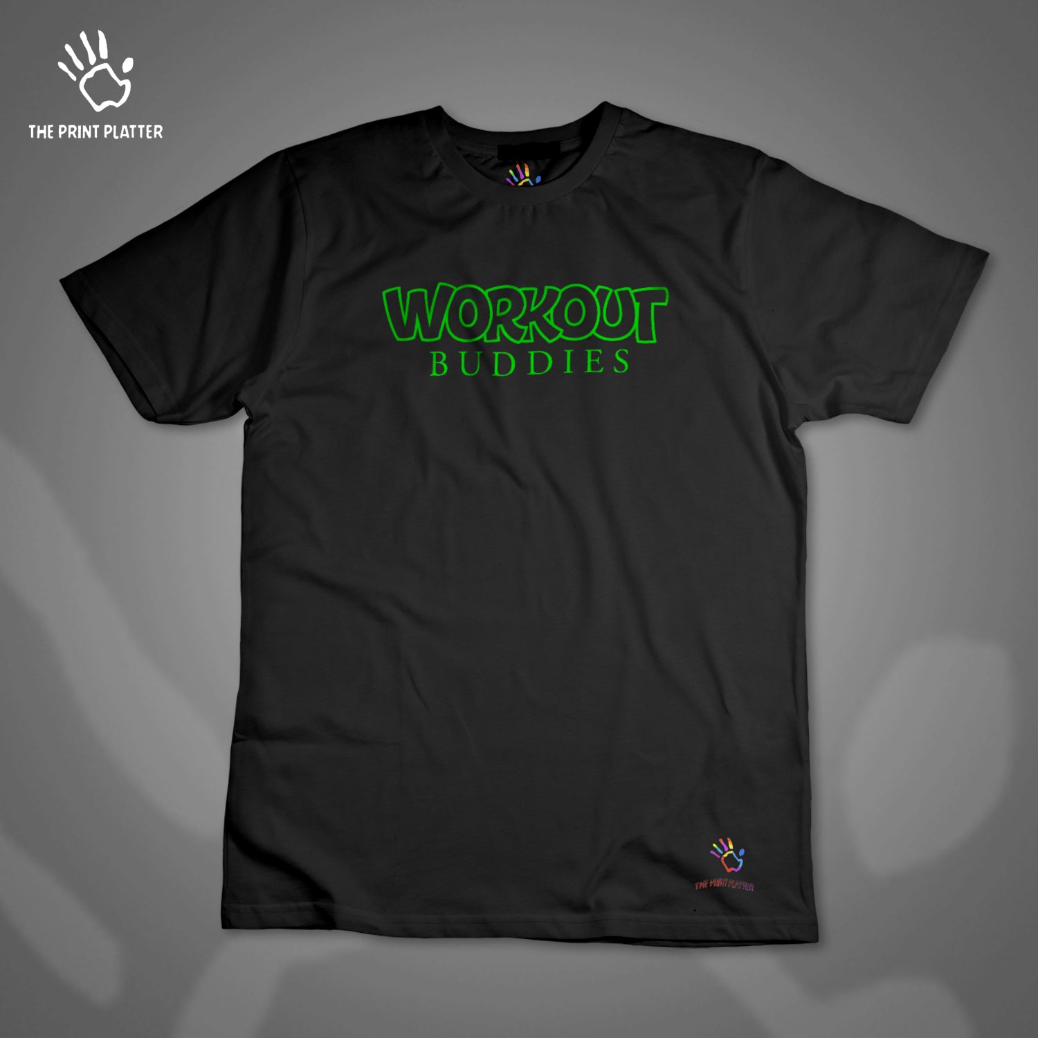 Workout Buddies Cotton Bio Wash 180gsm T-shirt |T68