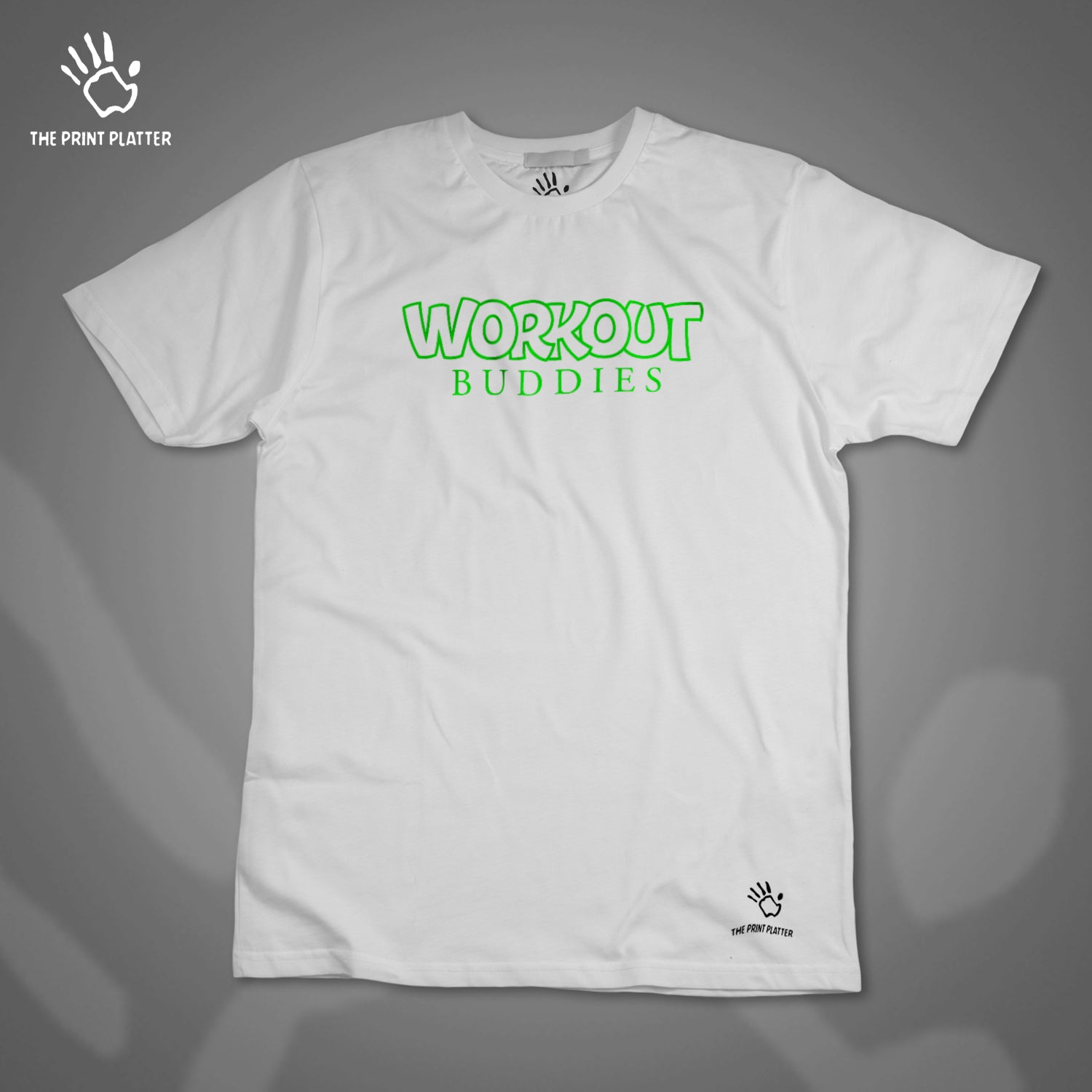 Workout Buddies Cotton Bio Wash 180gsm T-shirt |T68