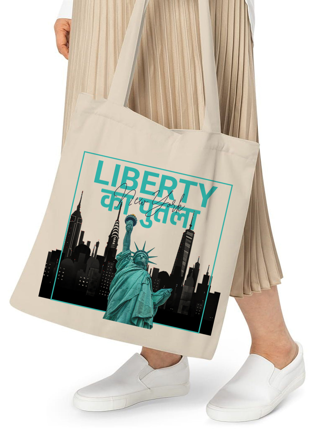 Liberty Ka Putla Tote Bag –  New York Reusable Jute/Canvas Tote Bag