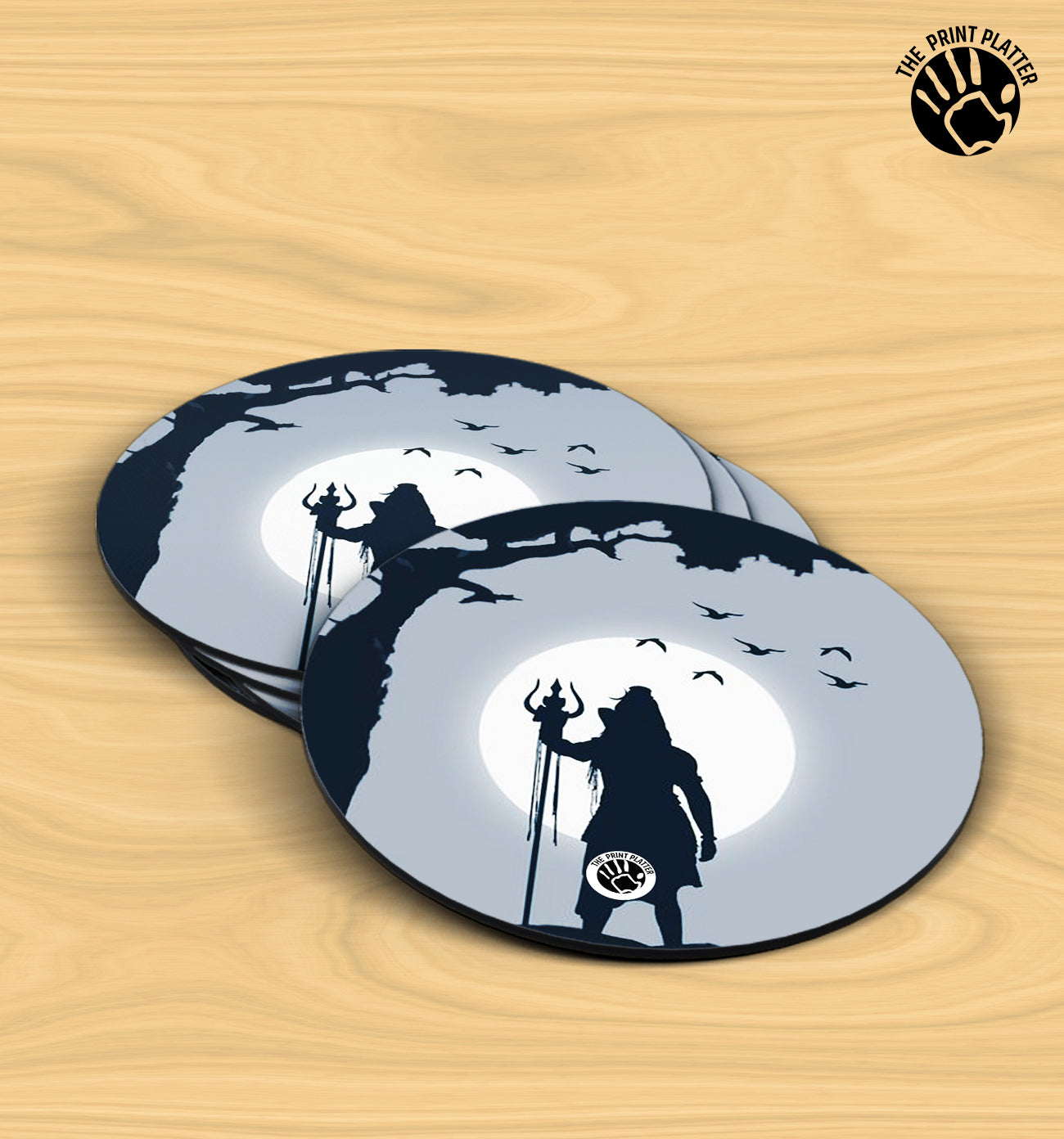 Mahadev Shadow - MDF Tea Coaster Pack Of 2 | TC-01