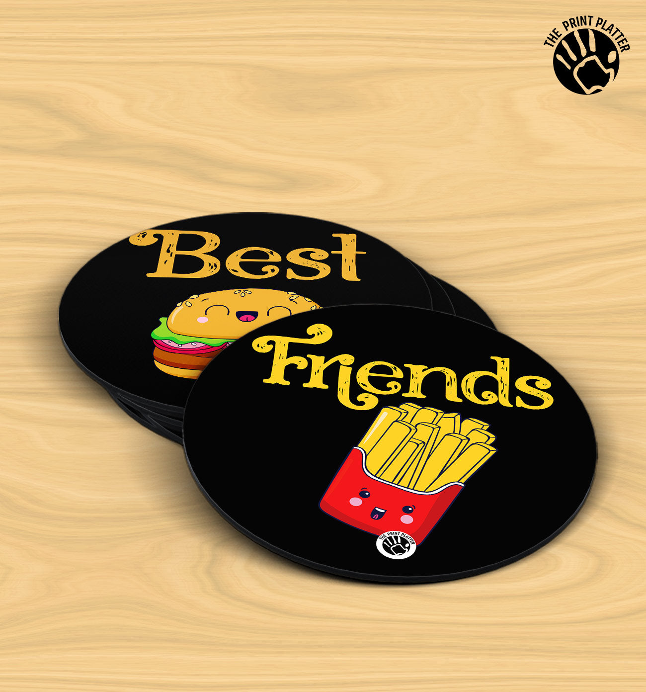 Best Friends - MDF Tea Coaster Pack Of 4 | TC-05