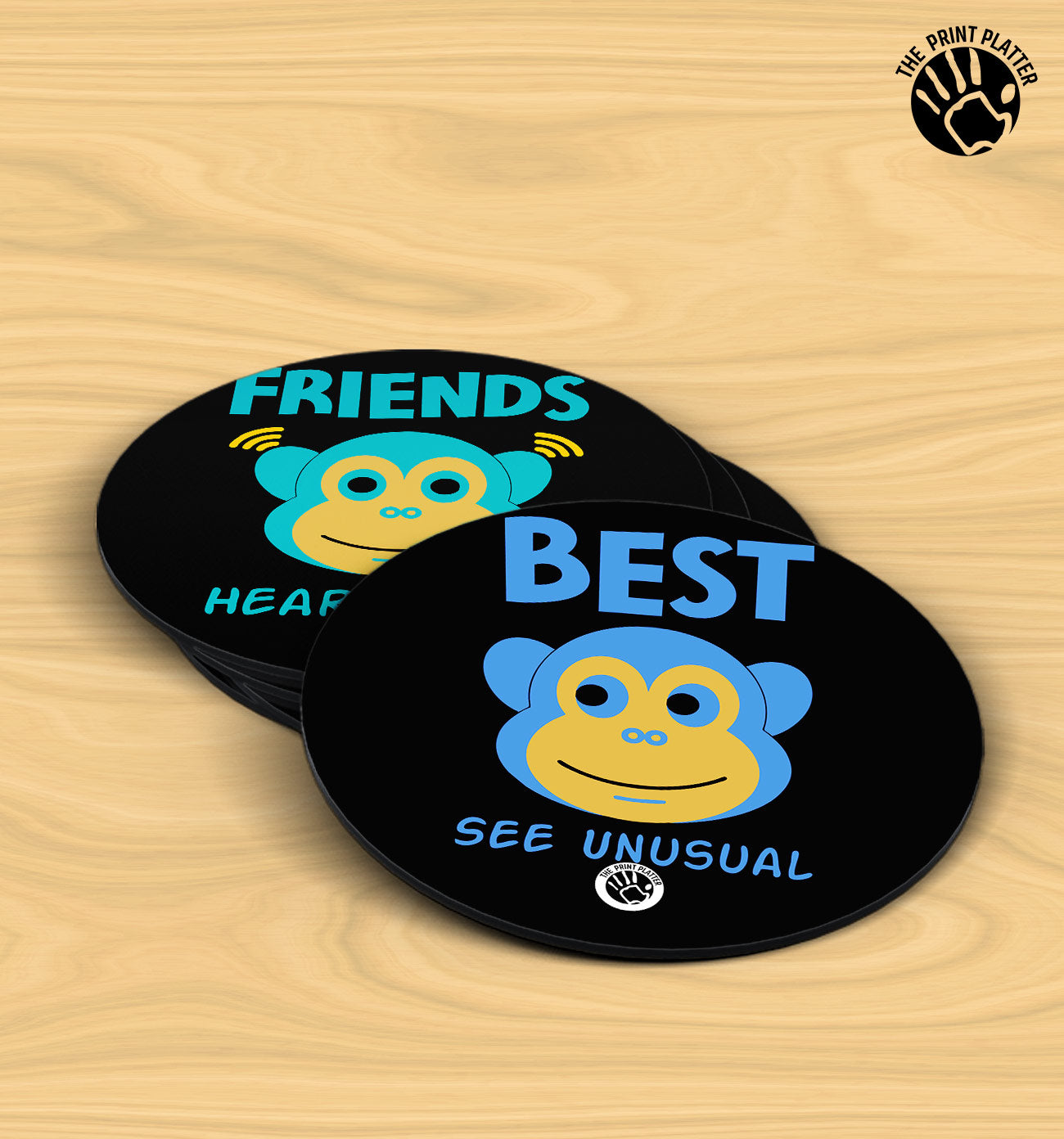 Friends Best - MDF Tea Coaster Pack Of 4 | TC-07