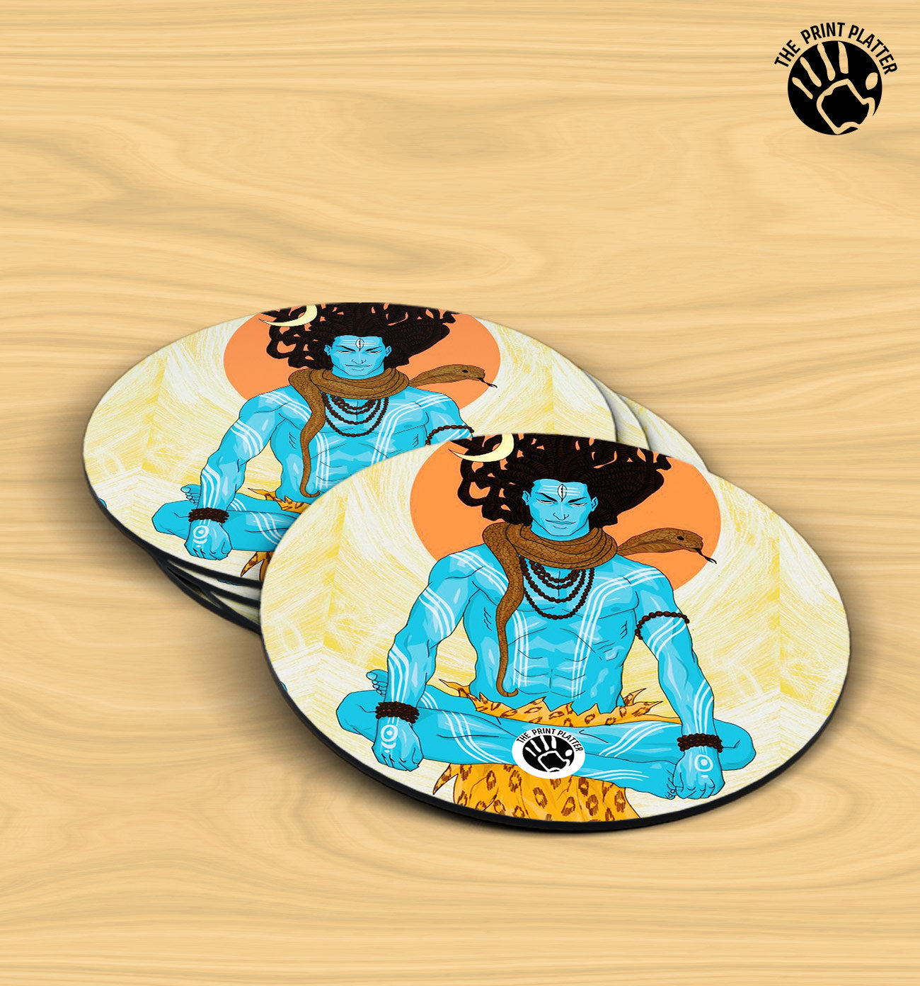 DhyaanYog - MDF Tea Coaster Pack Of 2 | TC-07