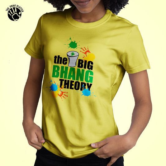 The Big Bhaang Theory Summer Vibes Round Neck T-Shirt For Female