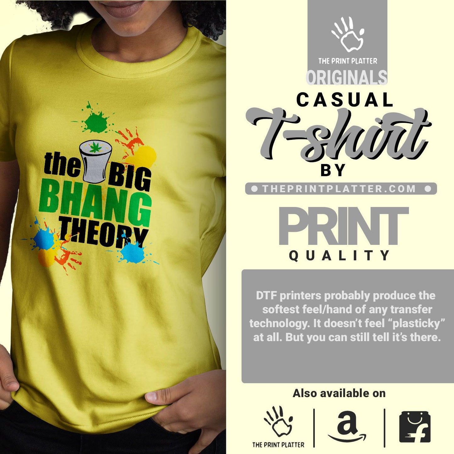 The Big Bhaang Theory Summer Vibes Round Neck T-Shirt For Female