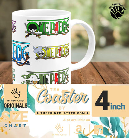 One Piece White Cermic Coffee Mug With Tea Coster 330 ml, Microwave & Dishwasher Safe| TM-R231